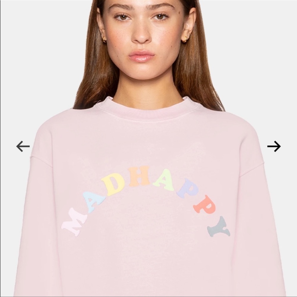 Madhappy Pastel Pink Logo Crewneck Sweatshirt